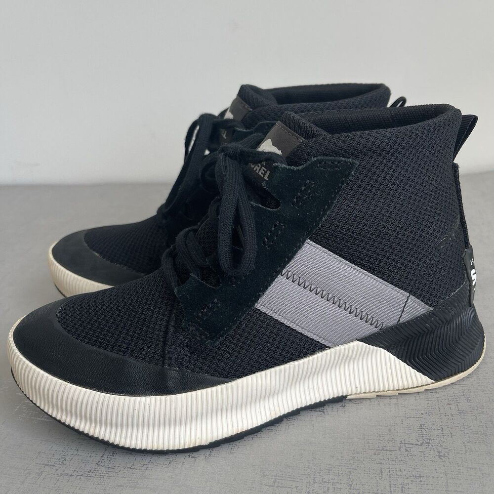 Sorel Women's 7 Out N About III Mid-Top Boots Sneakers Waterproof Black - Picture 13 of 13